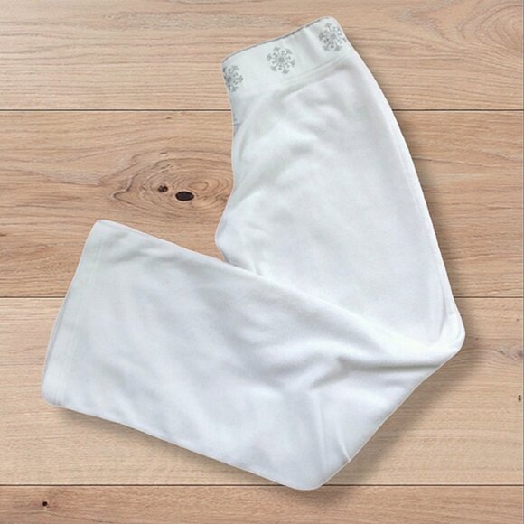 Vintage La Senza Fleece White Pj Bottoms - Picture 3 of 15